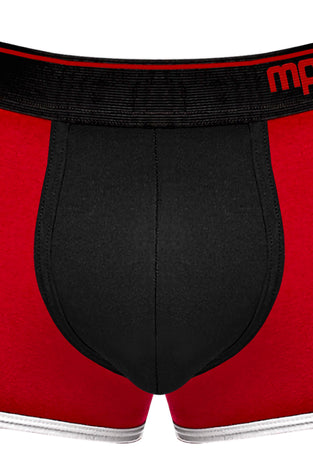 Retro Sport Panel Short - Small - Black/ Red MP-155265BRSL