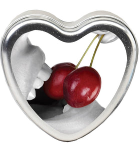 Edible Heart Candle - Cherry - 4 Oz. EB-HSCK001