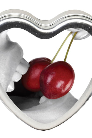 Edible Heart Candle - Cherry - 4 Oz. EB-HSCK001
