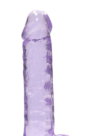 7 Inch Realistic Dildo With Balls - Purple SH-REA091PUR