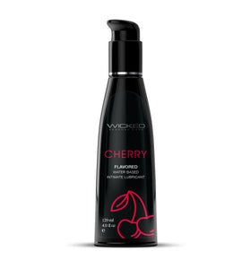Aqua Cherry Flavored Water Based Intimate  Lubricant - 4 Fl. Oz. WS-90434