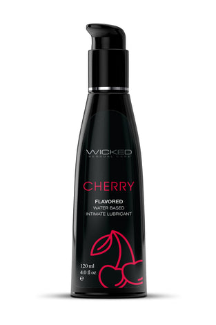 Aqua Cherry Flavored Water Based Intimate  Lubricant - 4 Fl. Oz. WS-90434
