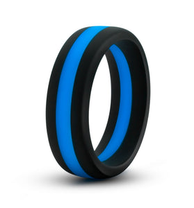 Performance - Silicone Go Pro Cock Ring -  Black/blue/black BL-91102