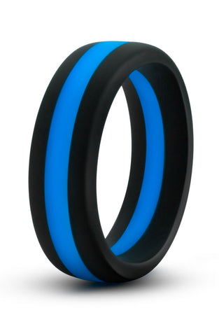 Performance - Silicone Go Pro Cock Ring -  Black/blue/black BL-91102