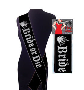 Bride or Die Sash - Black LG-NVC109