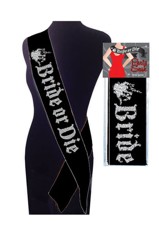 Bride or Die Sash - Black LG-NVC109