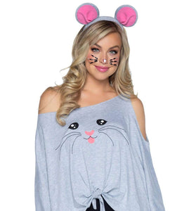 2 Pc Mouse Costume Poncho Set - One Size LA-86900
