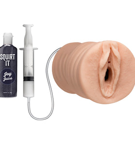 Squirt It - Squirting Pussy Stroker With Joy Juice - Vanilla DJ0683-50-BX