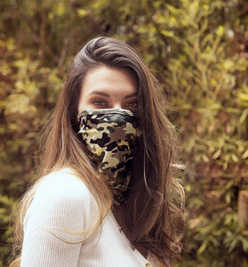 Face/ Neck Bandana - Camouflage Print - One Size GE-253-OS