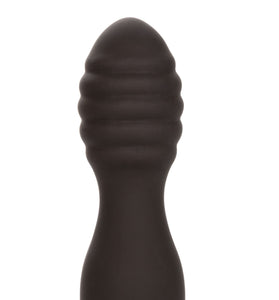 Silicone Ribbed Anal Stud - Black SE0416252