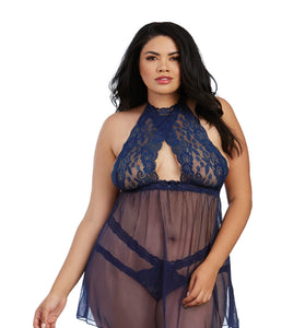 Babydoll, Panty - Queen - Midnight DG-11503XMDNQ
