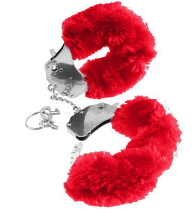Fetish Fantasy Series Furry Cuffs - Red PD3804-15