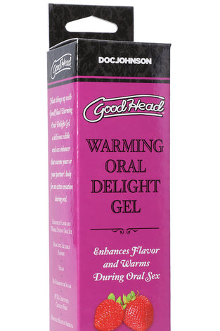 Goodhead - Warming Oral Delight Gel -  Strawberry - 4 Fl. Oz. DJ1361-13-BX
