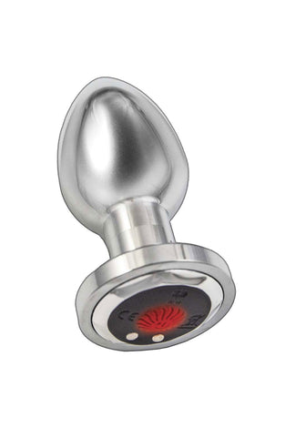 Ass-Sation Remote Vibrating Metal Plug - Silver NW3069-1
