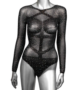 Radiance Long Sleeve Body Suit - Queen - Black SE3002163