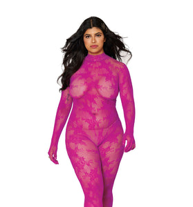 Bodystocking With Finger Gloves - Queen Size -  Azalea DG-0416AZAQ