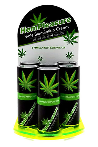 Hempleasure for Men .5 Oz 6 Bottle Display BA-6HMPFM05