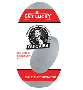 Get Lucky Quickies Ribbed and Stretchy Egg Male Masturbator TMN-GL-0510