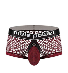 Cock Pit Net Mini Cock Ring Short - Extra Large - Burgundy MP-120260BNXL