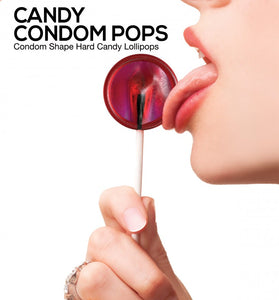 Candy Condom Pop -  Strawberry HTP3221