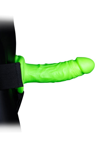 Realistic Hollow Strap-on Harness 7 Inch - Glow in the Dark OU-OU781GLO