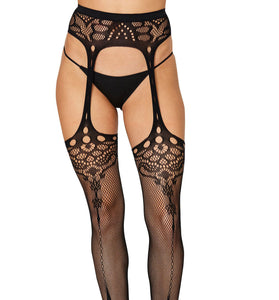 Novelty Garter Hose - One Size - Black DG-0439BLKOS