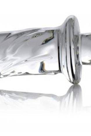 Brutus Glass Dildo Thruster - Clear MS-AF178