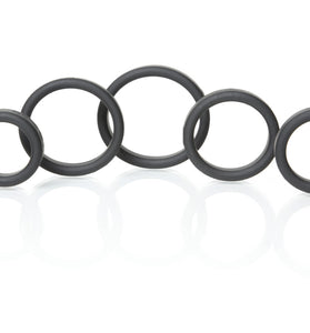 Boneyard Silicone Ring 5 Pc Kit - Black BY-0100