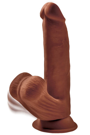 8 Inch Triple Density Cock With Swinging Balls -  Brown PD5731-29