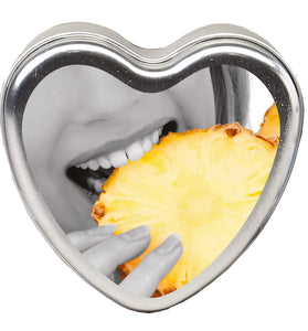 Edible Heart Candle - Pineapple - 4oz EB-HSCK011