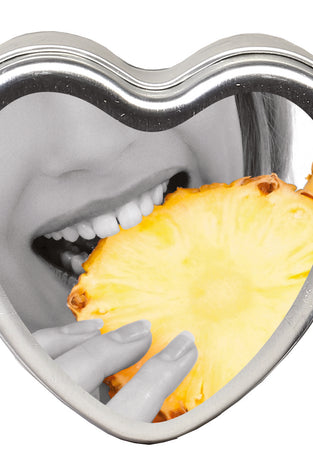 Edible Heart Candle - Pineapple - 4oz EB-HSCK011