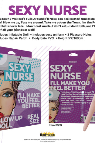 Sexy Nurse - Inflatable Party Doll HTP3333