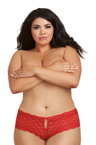 Open Back Panty - Red - 1x DG-1442XRD1X