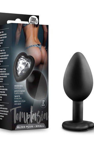 Temptasia - Bling Plug - Small - Black BL-95835