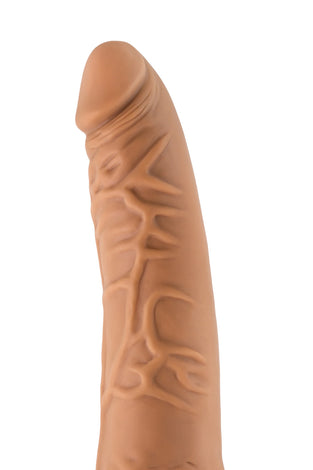 Lock on - Hexanite - 7.5 Inch Dildo With Suction  Cup Adapter - Mocha BL-51337