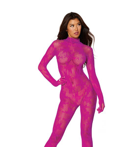 Bodystocking With Finger Gloves - One Size -  Azalea DG-0416AZAOS