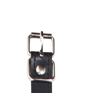 Ball Gag With Leather Straps - Black OU-OU047BLK