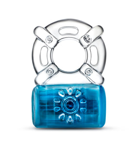 Play With Me - Pleaser Rechargeable C-Ring - Blue BL-31912