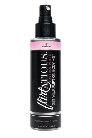 Flirtatious Pheromone Infused Body Mist - Vanilla, Sugar, & Sweet Pea - 4.2 fl.oz / 125 ml SEN-VL544