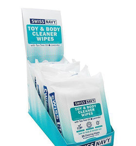Toy and Body Cleaner Wipes 25ct / 6ct Display Box MD-SNTBWIPDISP6