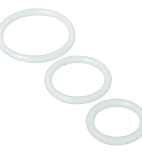 Trinity Silicone Cock Rings - Clear TV-SP130-CLR
