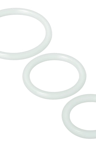 Trinity Silicone Cock Rings - Clear TV-SP130-CLR
