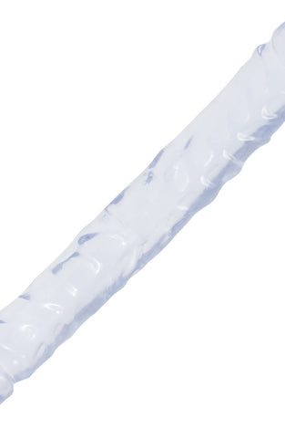 Crystal Jellies Jr Double Dong 12 Inch - Clear DJ0287-02