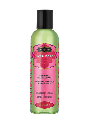 Naturals Massage Oil - Strawberry Dreams - 2 Fl Oz (59 ml) KS10282
