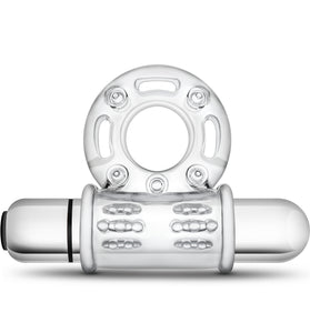 Stay Hard 10 Function Vibrating Bull Ring - Clear BL-77912