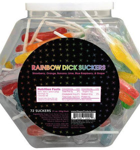 Rainbow Dick Suckers - 72 Pack KG-NV070FB