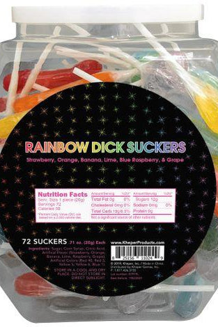 Rainbow Dick Suckers - 72 Pack KG-NV070FB