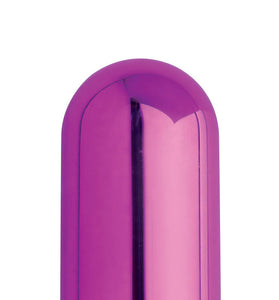 10x Rechargeable Vibrating Metallic Bullet - Purple BNG-AG656-PUR