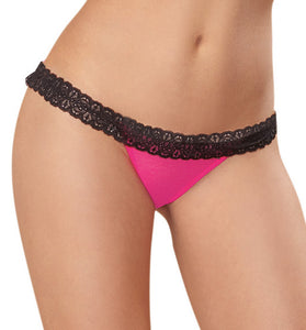 Panty - Large - Hot Pink/ Black DG-1377HPKBKL