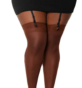 Seam Back Thigh High - Queen Size - Espresso DG-0007ESPQ
